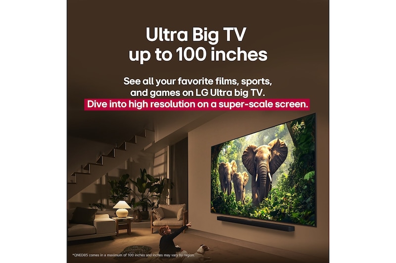 LG TV-Bildschirm mit einer AI Magic Remote im Vordergrund. Die KI-Schaltfläche ist hervorgehoben und eine Sprechblase zeigt den Text „Schlage einen Film vor, der mir gefällt“. Auf dem Bildschirm sehen wir das Benutzersymbol E, das anzeigt, dass AI Voice ID in der Lage war, den Benutzer zu identifizieren und personalisierte Empfehlungen allein auf der Grundlage seiner Stimme zu geben.