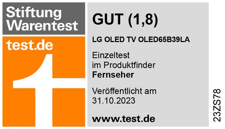 Stiftung Warentest Testurteil &quot;Gut (1,8)&quot;1