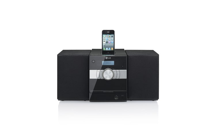 LG Micro-Hi-Fi-Anlage mit CD-Player, USB Anschluss und kompatibel für iPod/iPhone, XP16