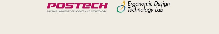 Logo of postech and Ergonomic Design Technology Lab.