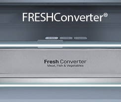 Bereich FRESHConverter® im Inneren des Kühlschranks.