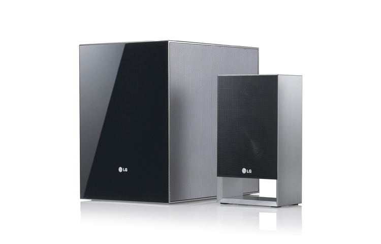 LG 2.1 3D Heimkinosystem in stylischem Cubic Design mit 3D-Blu-ray-Player, integriertem WLAN und LG Smart TV, BH5320F