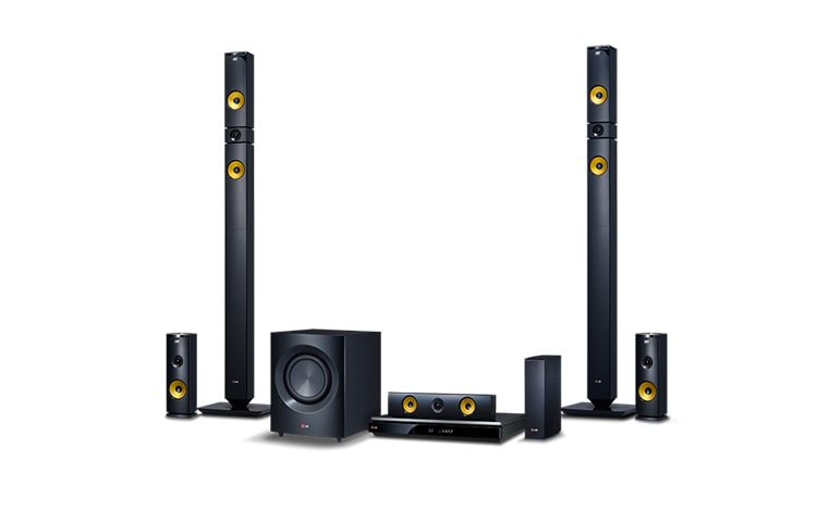 LG 9.1 3D Blu-ray Heimkino mit 4K Upscaler, gelben Aramidfaser Lautsprechern, Smart TV und Private Sound Mode Funktion, BH9430PW