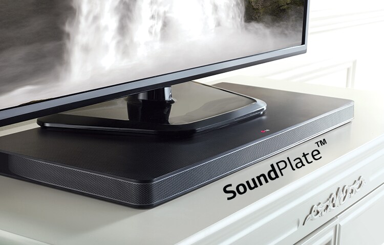 LG SoundPlate™ 4.1 Soundsystem mit integrierten Dual-Subwoofern und schlankem Design (nur 35mm hoch), LAP340