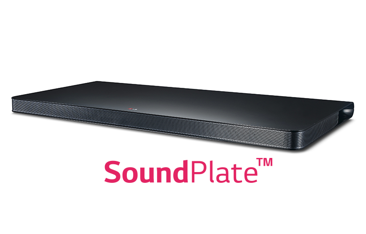 LG SoundPlate™ 4.1 Soundsystem mit integrierten Dual-Subwoofern und schlankem Design (nur 35mm hoch), LAP340