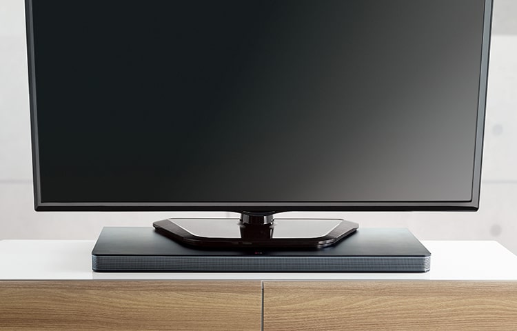 LG SoundPlate™ 4.1 Soundsystem mit integrierten Dual-Subwoofern und schlankem Design (nur 35mm hoch), LAP340