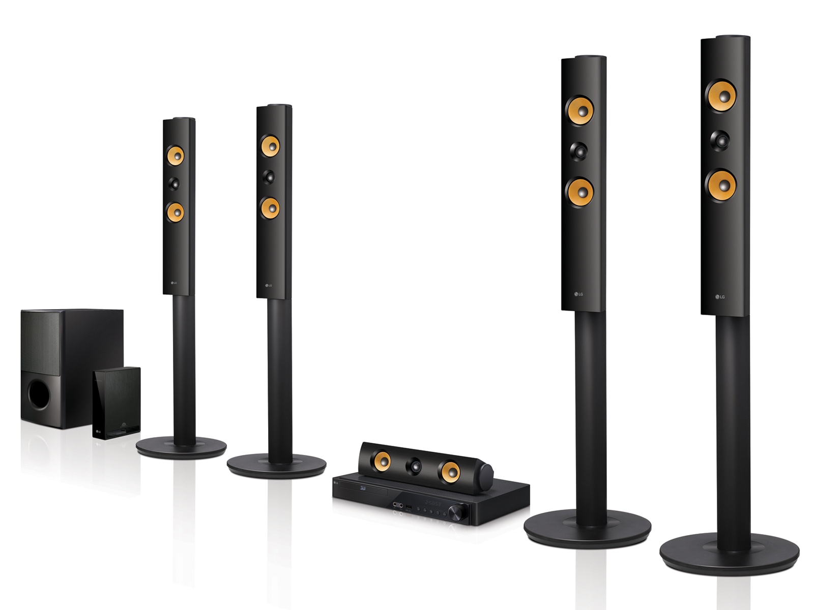 LG Smart Home Cinema 3D Blu-ray™ / DVD Heimkino-System, LHB755W