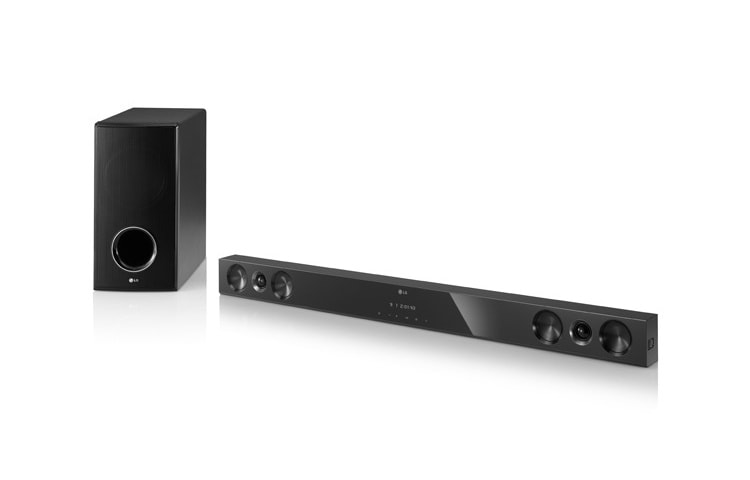 LG 2.1 Soundbar mit 300 Watt Musikleistung, Dolby Digital und kabellosem Subwoofer, NB3520A