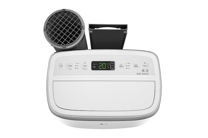 LG 11.000 BTU (Kühlkapazität: 35℃/RH: 80%) Tragbares Dual-Inverter-Klimagerät mit Smart WLAN , PA11WS