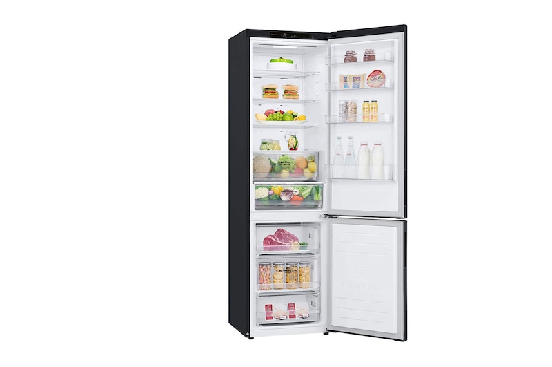 LG Kühl-Gefrierkombination | 384 Liter Nutzinhalt | Energieeffizienzklasse C | Matte Black | 203cm hoch | Inverter Linear Compressor® | GBP62MCNCC1, GBP62MCNCC1