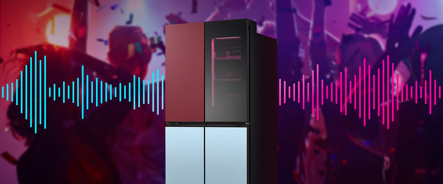 Die Schallwellen werden hinter dem Produktbild angezeigt.