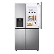 LG Side-by-Side mit Door-in-Door ® | Eis-, Crushed Ice- und Wasserspender  | 635 Liter Kapazität | Energieeffizienzklasse E | Interner Wassertank | Platinum Silver | GSJV51PZTE, GSJV51PZTE