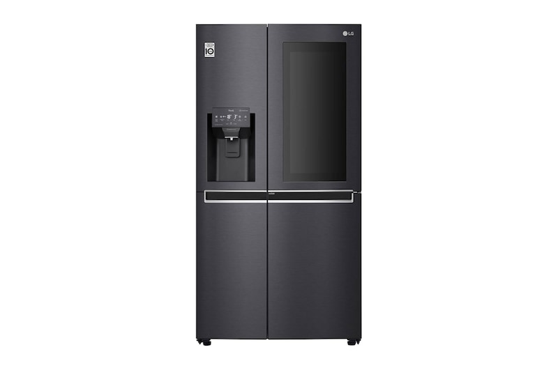 LG Side-by-Side mit InstaView Door-in-Door™ | 625 Liter Kapazität | Eis-, Crushed Ice-und Wasserspender | 4L Wassertank | Total No Frost | DoorCooling+™ | ThinQ®, GSX961MCCE