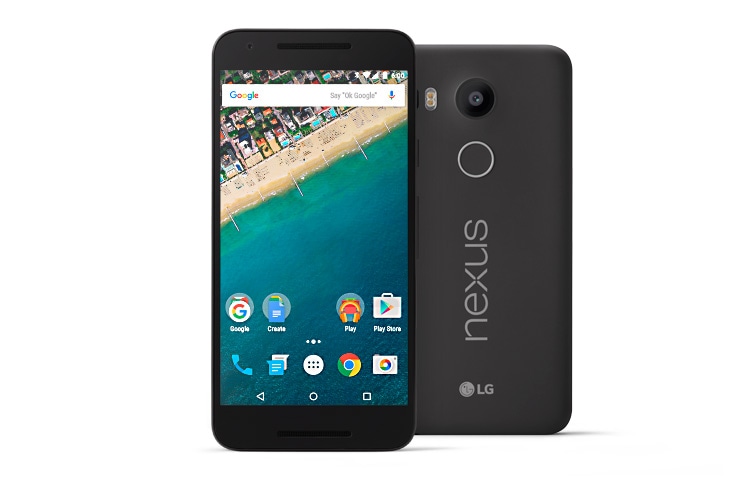 LG Nexus 5X Android Smartphone mit 5,2 Zoll Full HD Display, 12,3 MP Kamera und Fingerabdrucksensor, H791