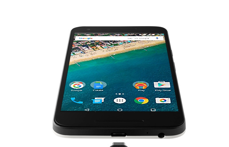 LG Nexus 5X Android Smartphone mit 5,2 Zoll Full HD Display, 12,3 MP Kamera und Fingerabdrucksensor, H791