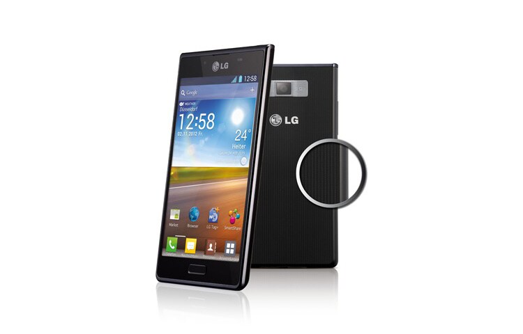 LG OPTIMUS L7 Stylisches Smartphone mit 4,3 Zoll NOVA Display, Android 4.0 & NFC, P700