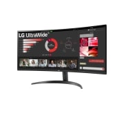 LG 34 Zoll 21:9 Curved UltraWide™ QHD (3440x1440) Monitor mit FreeSync™, 34WR50QC-B