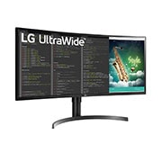 LG 35 Zoll Curved UltraWide™Monitor mit QHD-Auflösung und HDR10, 35WN75CP-B