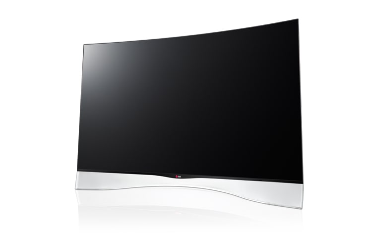 LG CURVED OLED CINEMA 3D Smart TV mit gebogenem 138 cm (55 Zoll) Display und transparentem Standfuss, 55EA9709