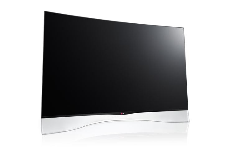LG CURVED OLED CINEMA 3D Smart TV mit gebogenem 138 cm (55 Zoll) Display und transparentem Standfuss, 55EA9709