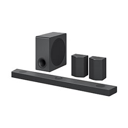 Schrägansicht der LG Sound Bar S95QR