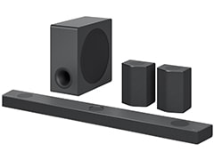 Schrägansicht der LG Sound Bar S95QR