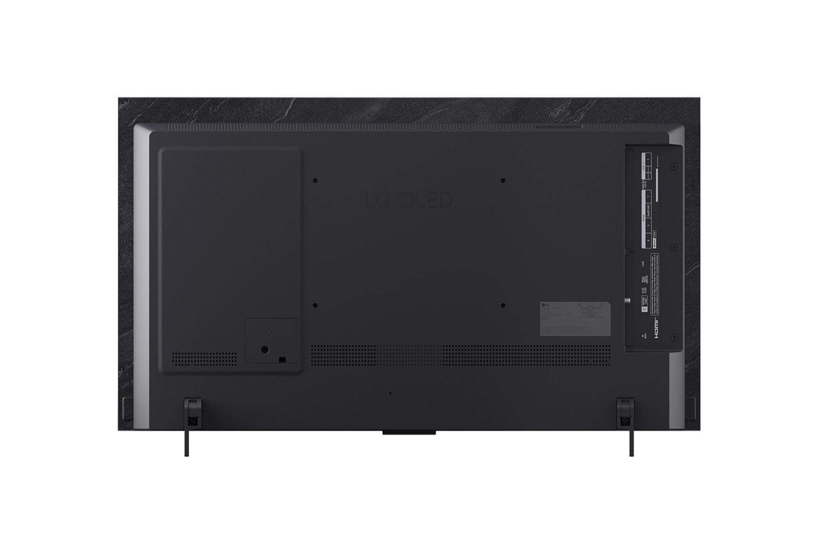 Rückansicht des LG OLED evo AI C5 4K Smart TV.