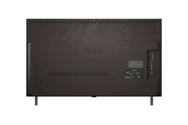 Rückansicht des LG OLED AI B5 4K Smart TV.