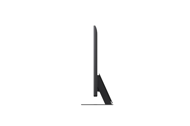 Linke Seitenansicht des LG QNED evo QNED85 TV