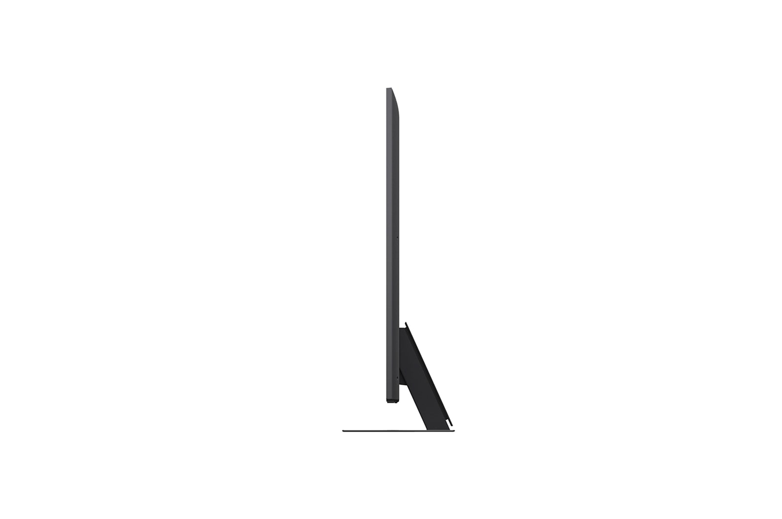 Linke Seitenansicht des LG QNED evo QNED85 TV