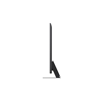 Linke Seitenansicht des LG QNED evo QNED85 TV
