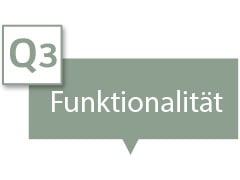 Im Textfeld steht &quot;Funktionalität&quot;.