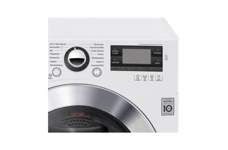 LG Waschmaschine mit TurboWash™, 12 kg Fassungsvermögen und Tag On NFC Funktion, F1495BDN2H
