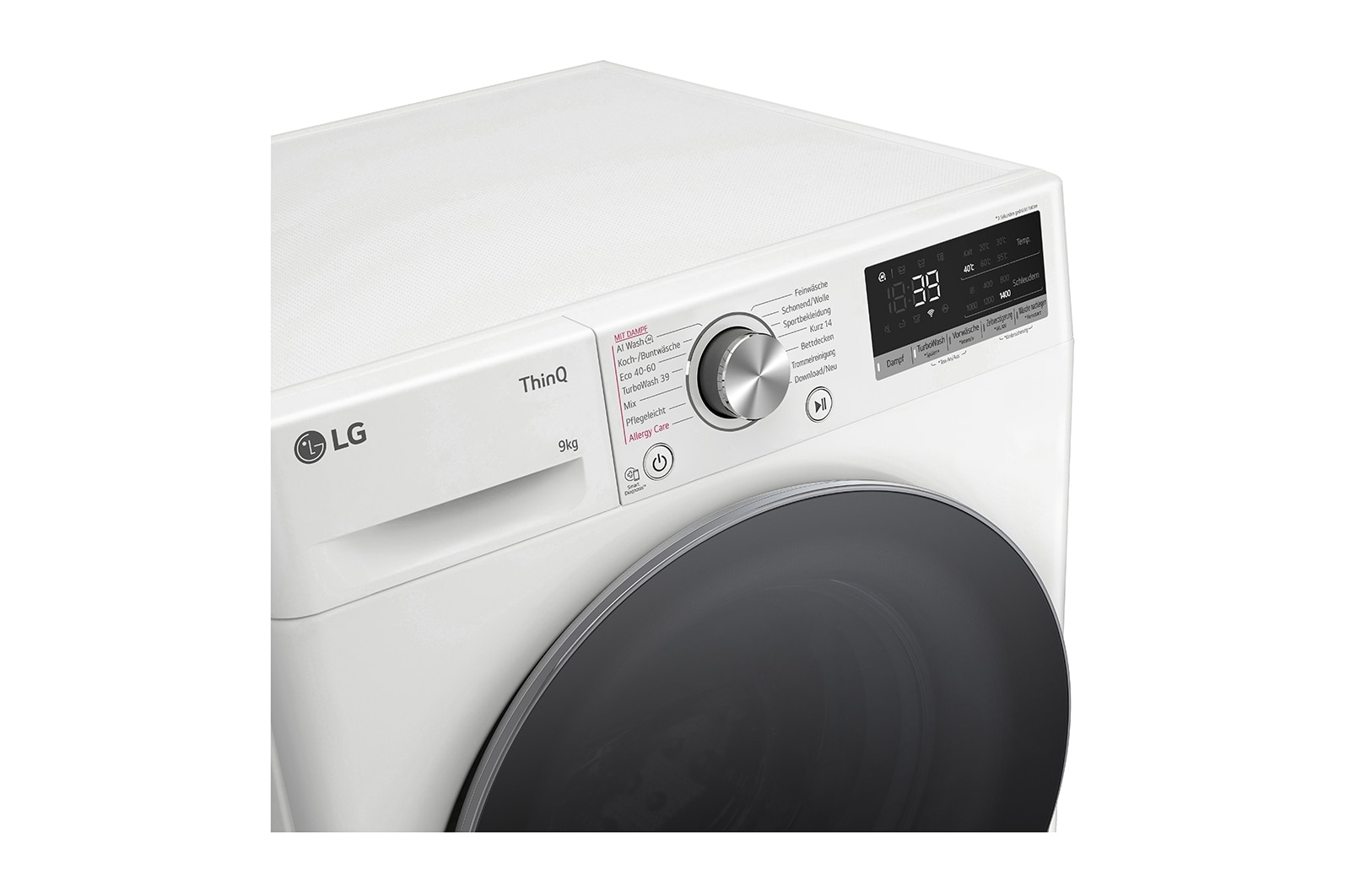 LG Waschmaschine | 9 kg | EKK A | AI DD® | 1400 U./Min | Steam | TurboWash® 360° | F4WR7091, F4WR7091