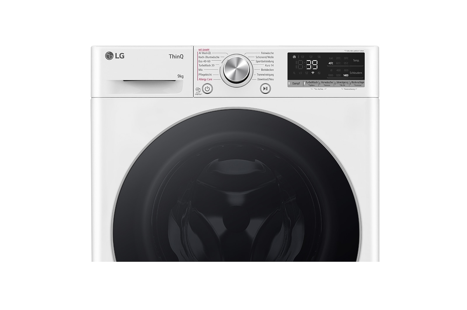 LG Waschmaschine | 9 kg | EKK A | AI DD® | 1400 U./Min | Steam | TurboWash® 360° | F4WR7091, F4WR7091