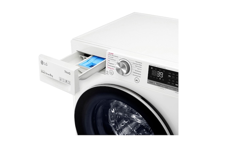 LG Waschmaschine | 8 kg | Energieeffizienzklasse A | AI DD® | Steam | TurboWash® 360°, F4WV708P1E