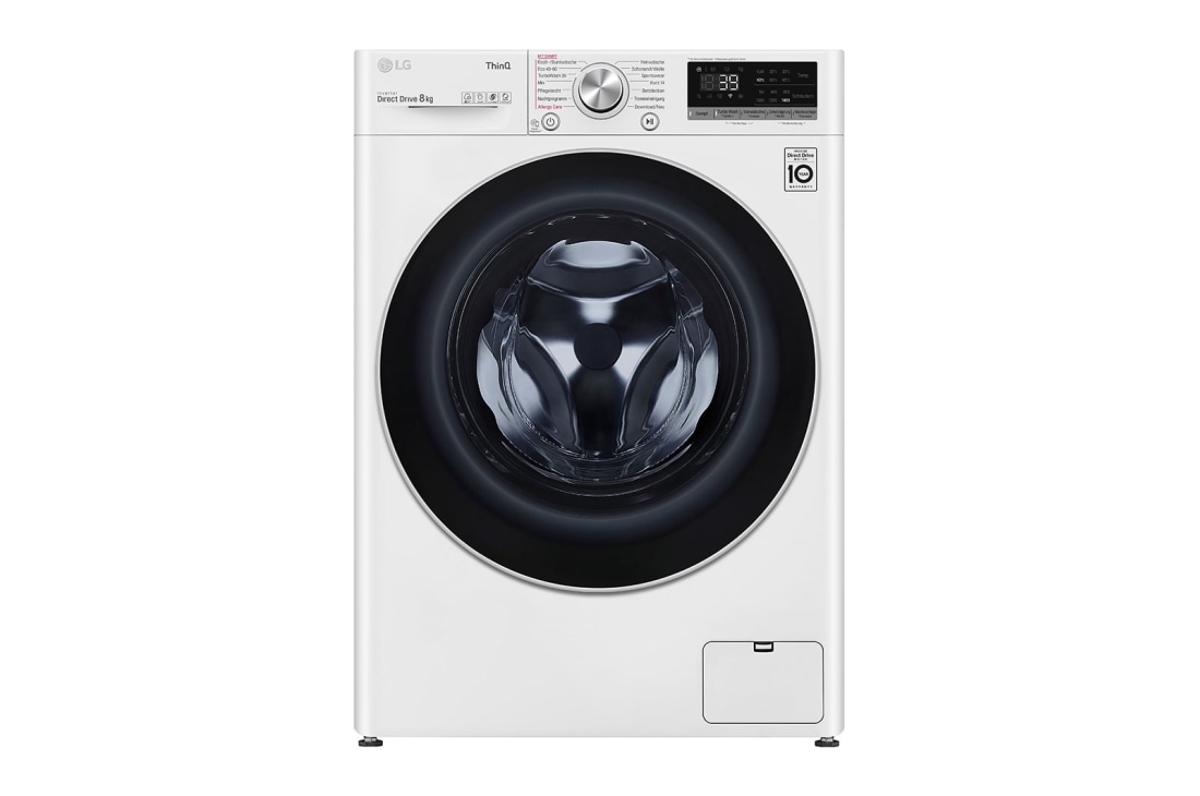 LG Waschmaschine | 8 kg | Energieeffizienzklasse A | AI DD® | Steam | TurboWash® 360°, F4WV708P1E