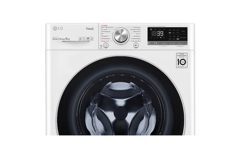 LG Waschmaschine | 9 kg | Energieeffizienzklasse A | AI DD® | Steam | TurboWash® 360°, F4WV709P1E