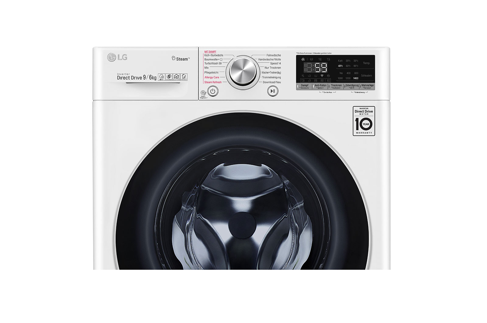 LG Waschtrockner | 8 kg Waschen/ 5 kg Trocknen | Energieeffizienzklasse* E | AI DD™, F14WD85TN1E