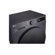 LG Slim Waschtrockner Schwarz (E/A, 9 kg / 5kg, 1.160 U./Min.) mit Steam & TurboWash® 360° | V5WD95SLIMB, V5WD95SLIMB