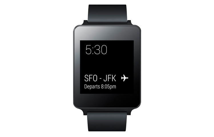 LG G Watch Montre avec Android Wear, écran IPS et processeur de 1,2 GHz, W100