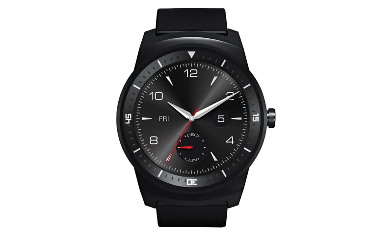 LG G Watch R Smartwatch Android Wear à écran rond P-OLED de 1,3 pouces et design intemporel, W110