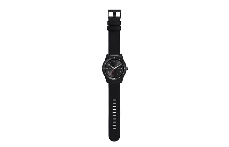 LG G Watch R Smartwatch Android Wear à écran rond P-OLED de 1,3 pouces et design intemporel, W110