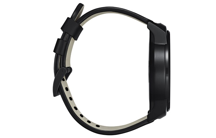 LG G Watch R Smartwatch Android Wear à écran rond P-OLED de 1,3 pouces et design intemporel, W110