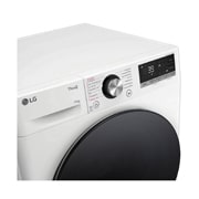 LG Lave-linge d'une capacité de 11 kg | EEK A | 1.400 tr/min. | Blanc avec anneau hublot noir | F4WR701Y, F4WR701Y