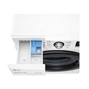 LG Lave-linge avec AI DD® | 8 kg | Classe d'efficacité énergétique C | 1 400 t/mn | Steam | 6 Motion®| Nouveau tambour bien-être, F4WV308SBCH