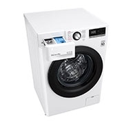 LG Lave-linge avec AI DD® | 8 kg | Classe d'efficacité énergétique C | 1 400 t/mn | Steam | 6 Motion®| Nouveau tambour bien-être, F4WV308SBCH