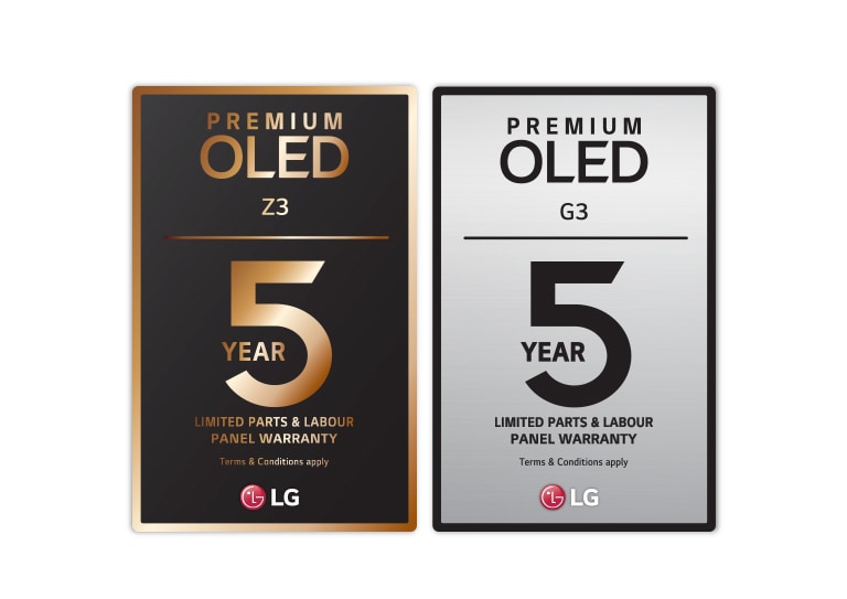 Le logo de garantie de 5 ans pour Z3. Le logo de garantie de 5 ans pour G3.