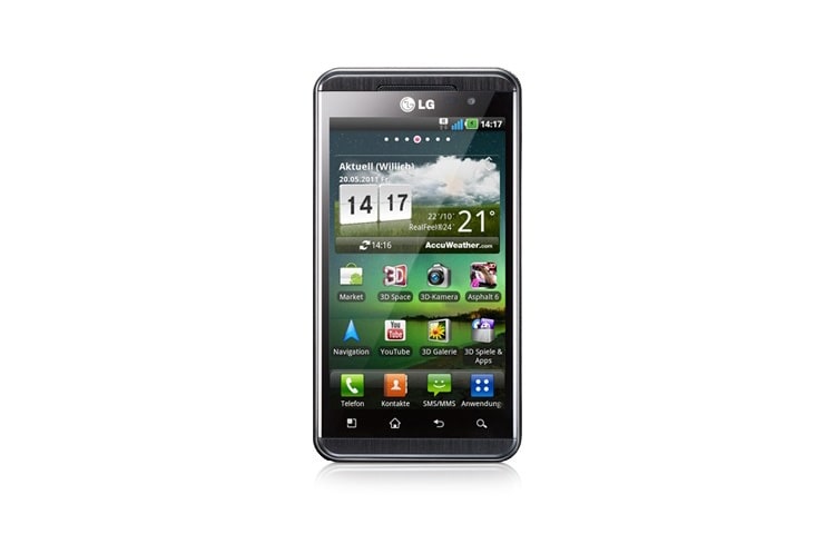 LG OPTIMUS 3D Smartphone avec affichage en 3D sans lunettes, prise de photos et vidéos en 3D, connexion HDMI et écran puissant, P920
