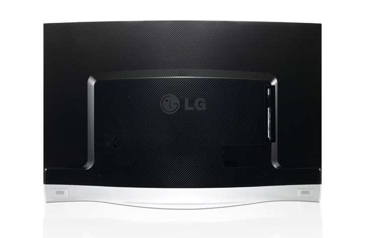 LG OLED CURVED CINEMA 3D Smart TV avec l'écran incurvé de 138 cm (55 pouces) et un support transparent, 55EA9809